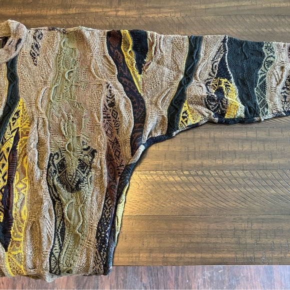 Rare Vintage Early 90s 100% Authentic Coogi Sweater Wool Multicolor Sz L NWOT 🔥 - Picture 7 of 10